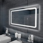 LED-Spiegel, Beleuchteter Badspiegel in 100x65cm (62977)