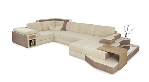 Sandbeige Leder Ecksofa Ledercouch Sofa Couch Mit Led Licht Beleuchtung Designsofa Imola Iii Ecksofa Ledersofa L Form Schwarz Wohnzimmer Mobel Wohnaccessoires Pashajtravel Al