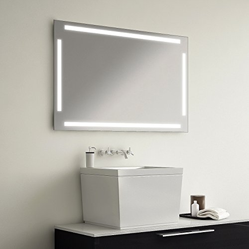 Schreiber Design LED Badspiegel Badezimmerspiegel mit Beleuchtung Easy