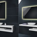 WARMWEIß Design Badspiegel mit LED Beleuchtung von Artforma | Wandspiegel Badezimmerspiegel | Spiegel nach Maß